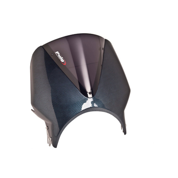 Puig Carbon Look Fairing With Vision Screen Dark Smoke